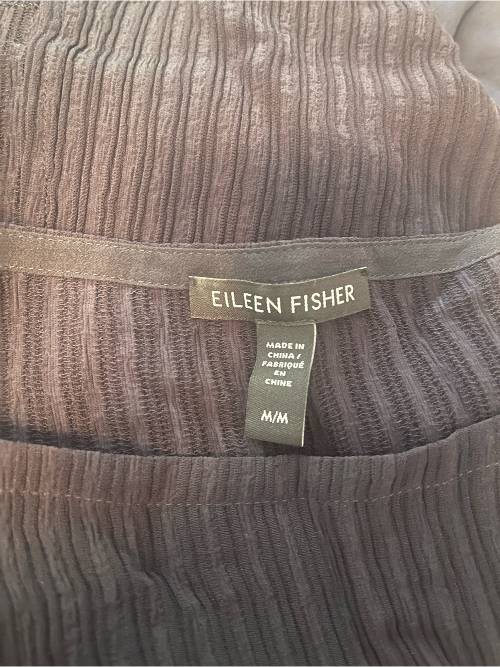 Eileen Fisher Ribbed Top in Black